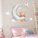 Wall Stickers For Your Nursery Of Bears, Clouds, Stars and Moon.