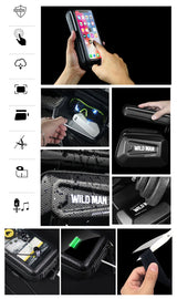 WILD MAN  waterproof, touchscreen 6.6 inch phonecase.