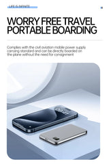 Ultra Thin Fast Charging LED Display Power Magnetic Bank For iPhone Samsung Phone Airpods