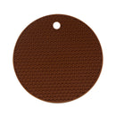 Multifunctional Round Heat Resistant Silicone Mat.  Can be used for Cup Coasters, Non-slip Pot Holder, Or Table Placemat.