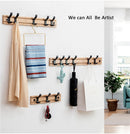 Nordic Bamboo Hat/Coat Rack With Hooks.