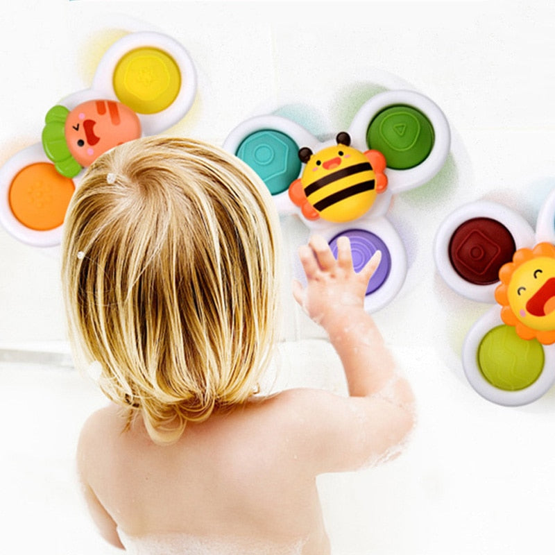 1pcs Cartoon Fidget Spinner.  Educational toy as well as rattle toy.
