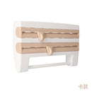 cutter Wall-Mount Paper Towel/Plastic Film Holder With A Shelf For Sauces OR Spices.