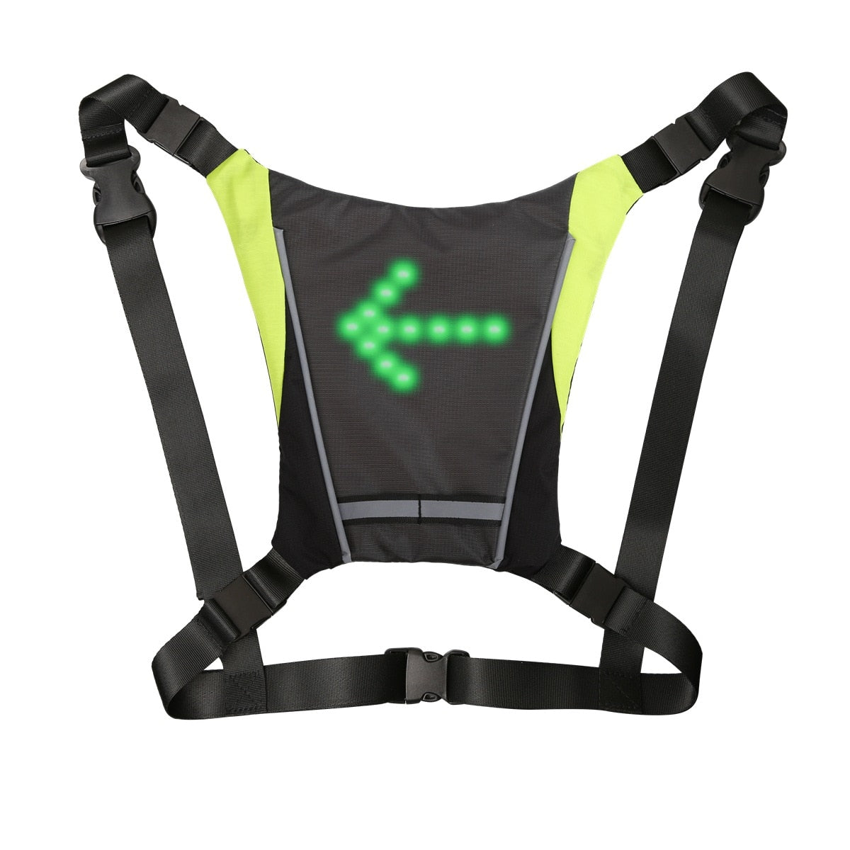 LED/USB Charging Reflective Vest With Adjustable Waist with Pouch For Running, Cycling and Walking.