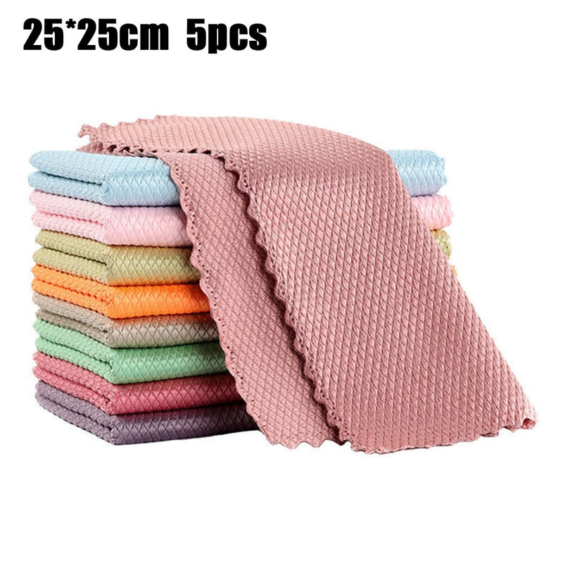 Reusable Microfiber Streak-Free Miracle Cleaning Cloths.