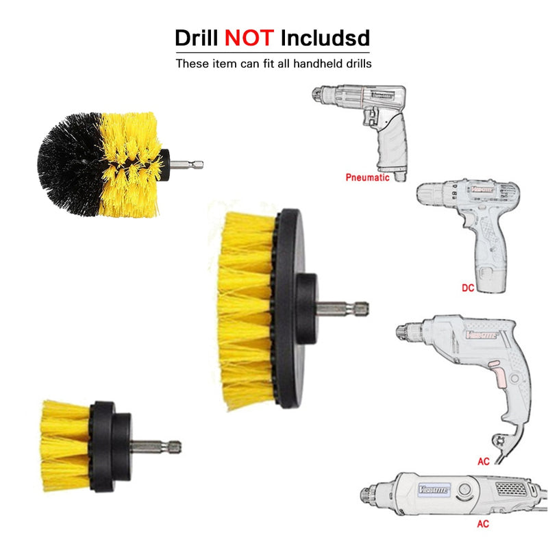 All Purpose Cleaning brush heads.  Cleans tile grout in your shower and floor. Drill not included only the heads