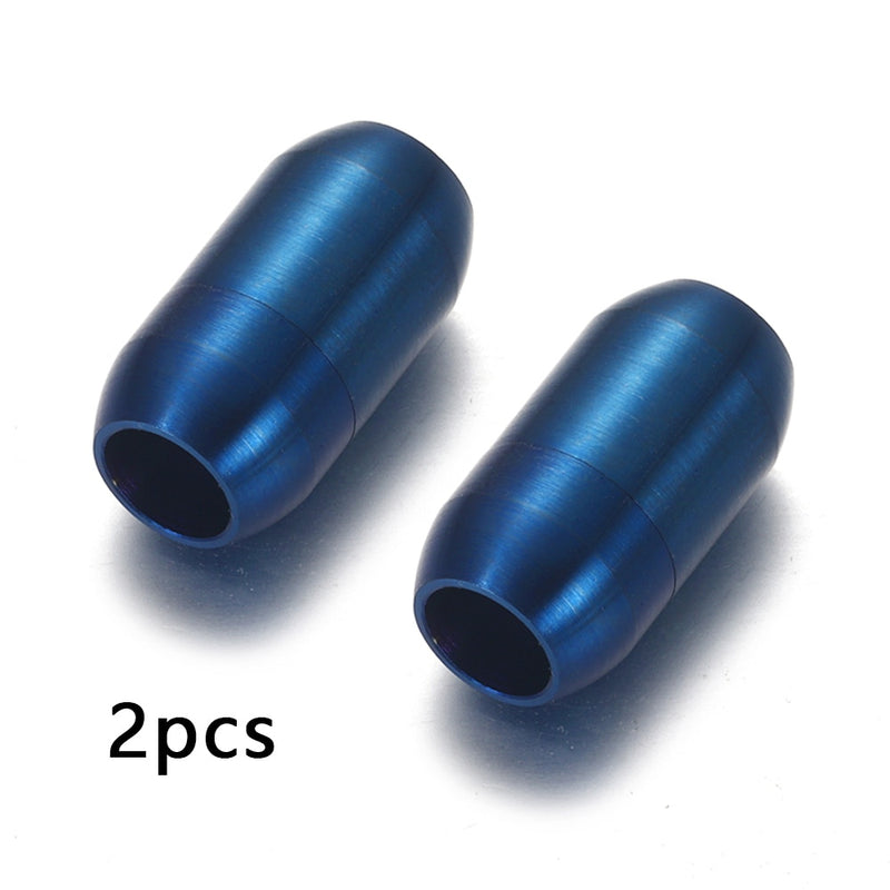 2-4Pcs Stainless Steel 3mm-8mm Magnetic Clasp For Making Necklaces OR Bracelets Of Leather Cords.