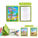 Doodle Magic water coloring cartoon book and pen.