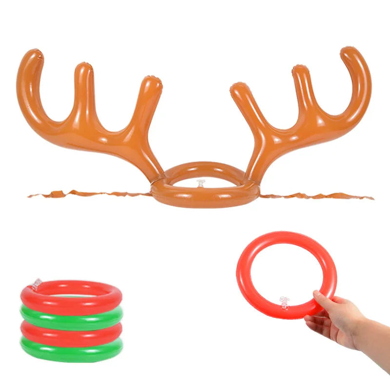 Inflatable Reindeer Antler Ring Toss Party Game.