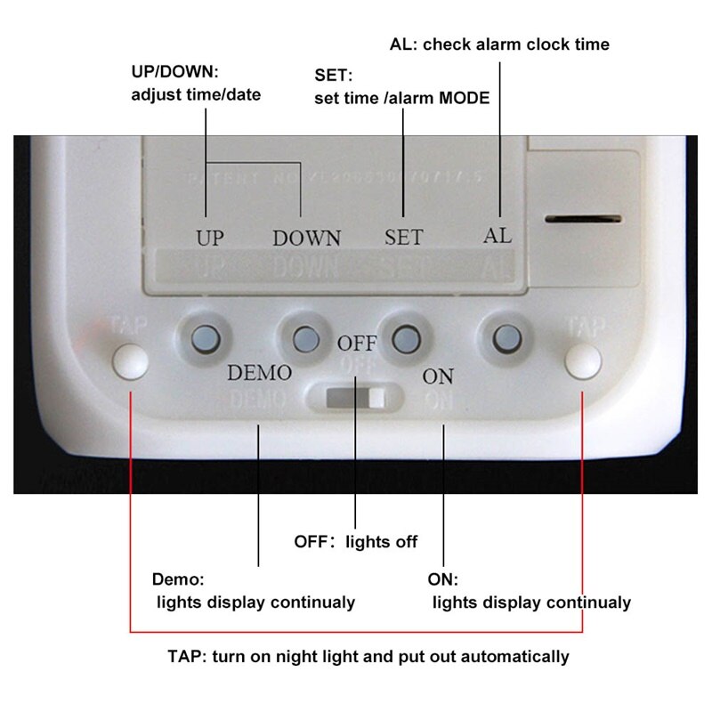 LED digital unicorn alarm clock and light.