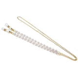 Women's fashion Pearl Bead Lanyard glass chain.