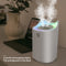 Multi color LED aromatherapy diffuser. Double nozzle for essential oil aroma. Can also be used as a regular humidifier.