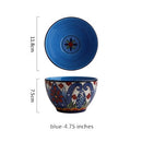 Bohemian Hand-Painted Ceramic bowls great for breakfast cereal, Salad, and soup.