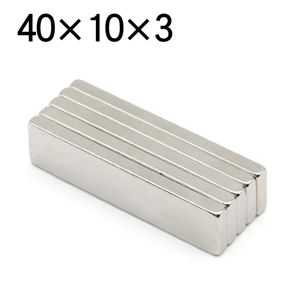 2/5/10/20/50 Pcs 40mmx10mmx3mm  Block NdFeB Neodymium Magnet N35 4 Super Powerful imanes