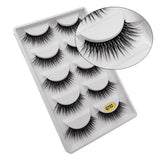 5 Pairs Multipack 3D Mink False Eyelashes.