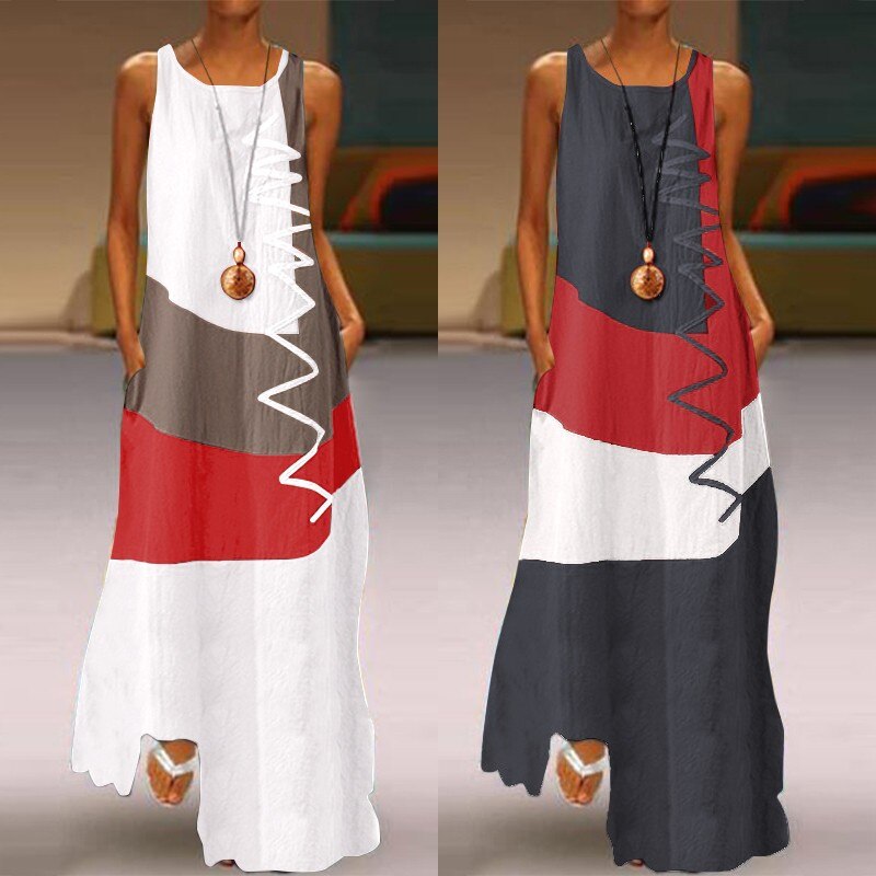 Zanzea Casual Spring/Summer Maxi Dress.