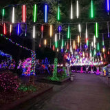 Christmas LED 30cm Or 50cm Meteor Shower Color Lights, 8 Per String