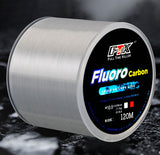 120M Fluorocarbon carbon fiver coated fishing Line 0.20mm-0.60mm 7.15LB-45LB.