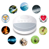 White Noise Machine With USB Rechargeable, Night Light And Timer For Automatic Shutdown.