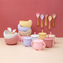 Babies Silicone Bowl, Fork, Spoon, OR  Cup and Straw With Suction Cup.