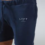 Men's cotton casual, gym shorts.