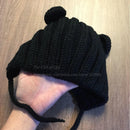 Knitted Winter Baby Hat with Ears,