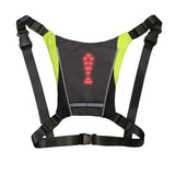 LED/USB Charging Reflective Vest With Adjustable Waist with Pouch For Running, Cycling and Walking.