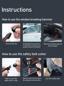Baseus Car Emergency all in one window breaker, seat belt cutter.