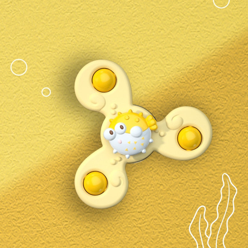 1pcs Cartoon Fidget Spinner.  Educational toy as well as rattle toy.