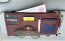 Sun Visor Organizer Storage Holder for sunglasses, cards and phone.