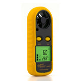 Hand held LCD backlight digital Anemometer 0-30m/s Air Wind Speed and temperature tester.