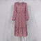 Elegant Ladies Long Sleeve Flower patterned Dress.