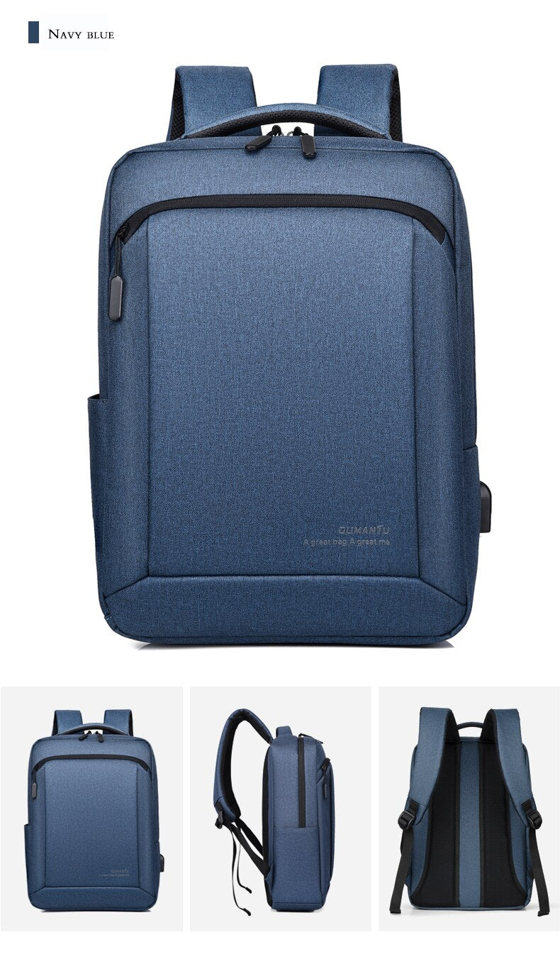 Unisex Oxford USB charging, anti theft laptop backpack.  Can be used for school and travel.