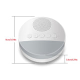 White Noise Machine With USB Rechargeable, Night Light And Timer For Automatic Shutdown.