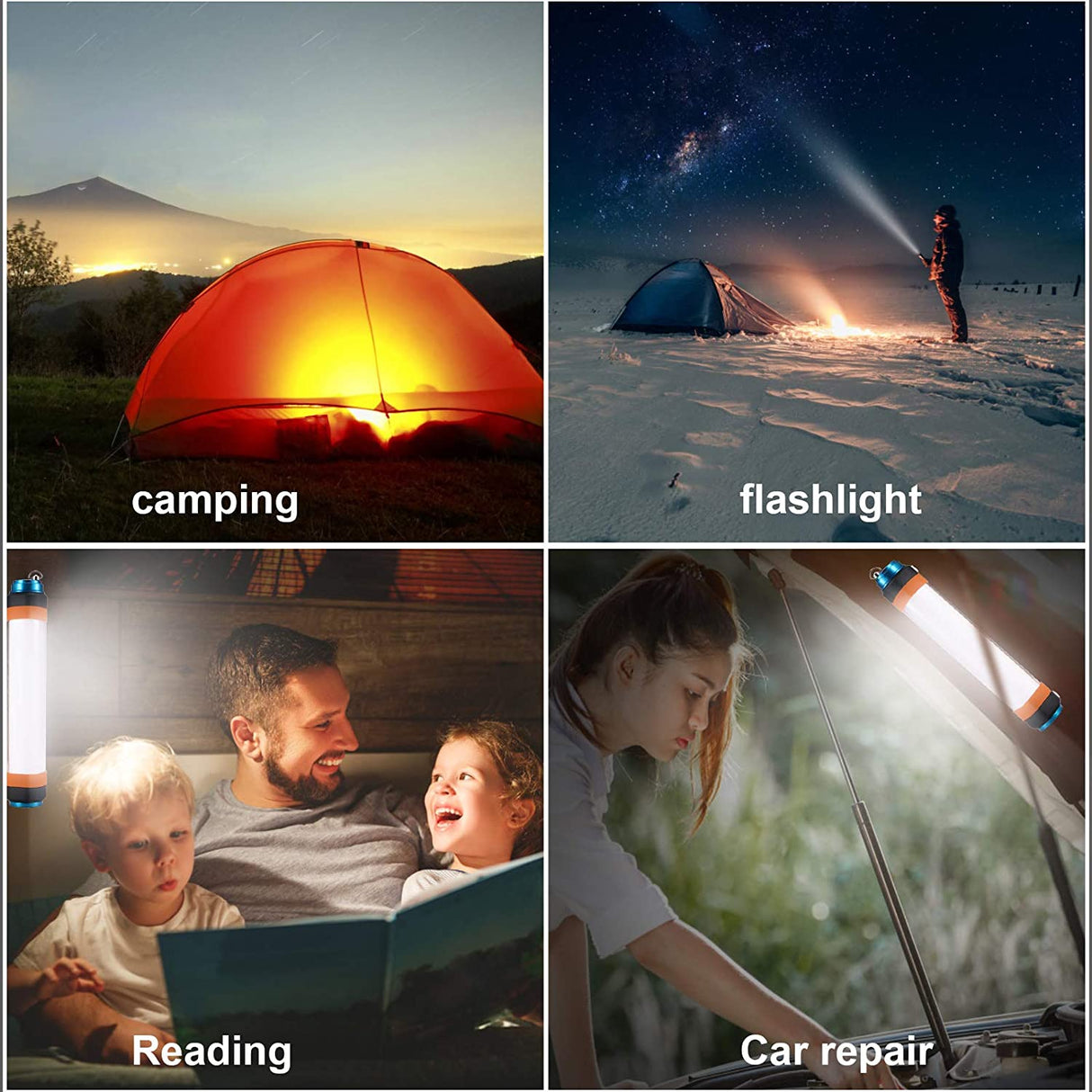 ZK30 USB Rechargeable IP68 Waterproof LED Camp/Emergency Light.