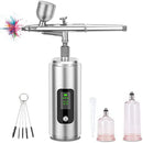 Handheld Cordless Airbrush Kit with Compressor with LCD Screen for Nail Art Or Cake Decorating