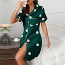 Women's Silk Satin Shirt Loungewear