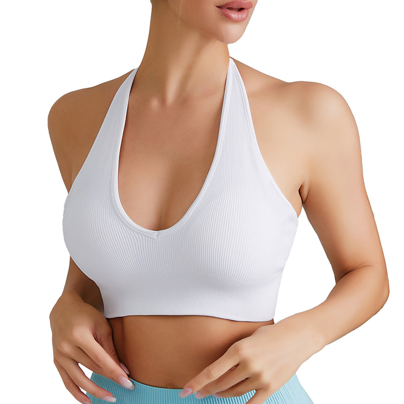 Women's Halter Backless Sports Bra