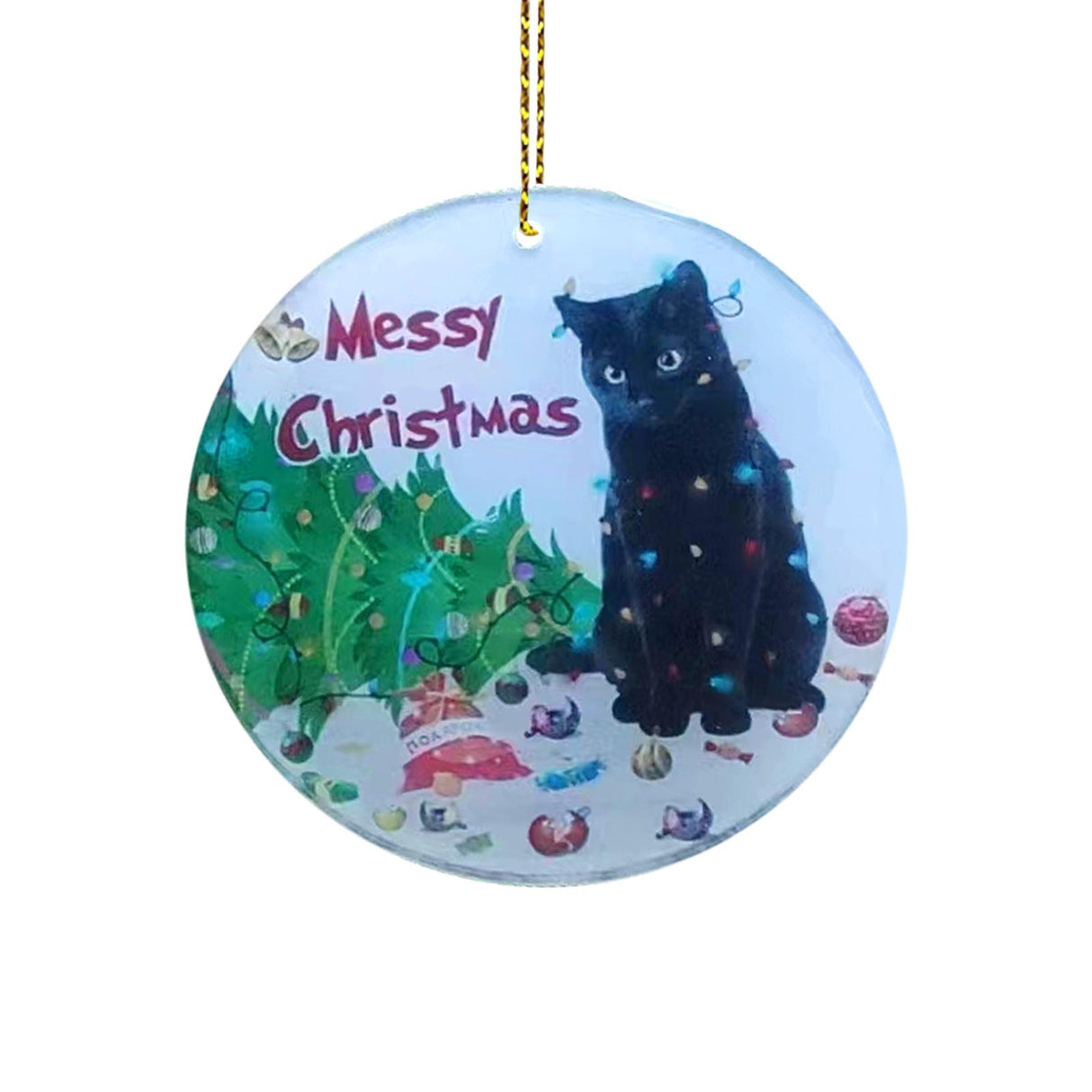 Xmas Cat Pendant Tree Hanging Ornaments