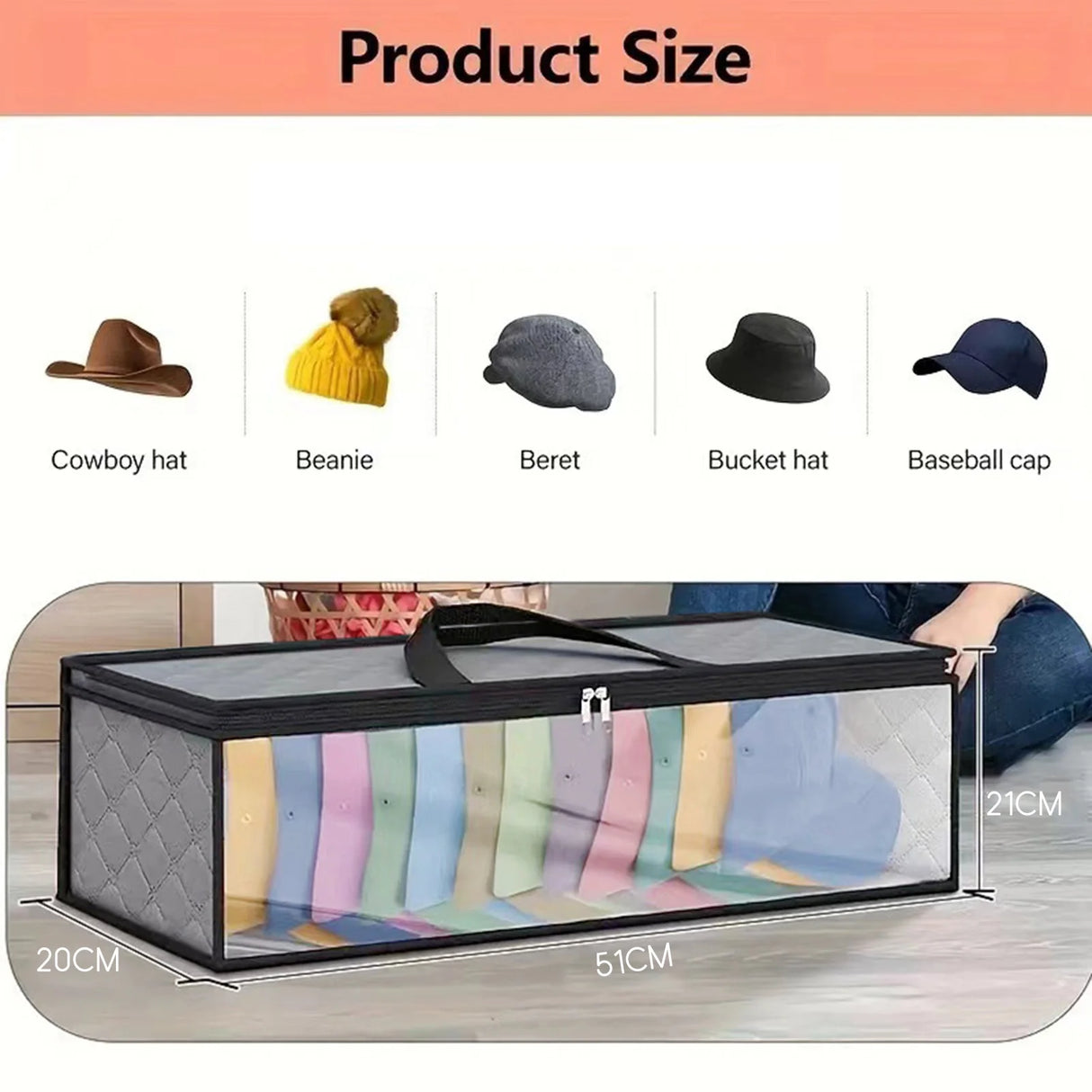 Multipurpose Folding Under-bed Storage Bag