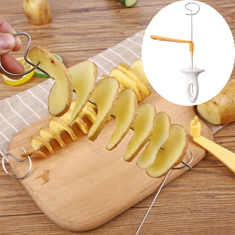 Stainless Steel/Plastic Spiral Slice Vegetable Tool.