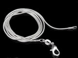 Men Or Women's 1MM 925 Sterling Silver Snake Chain