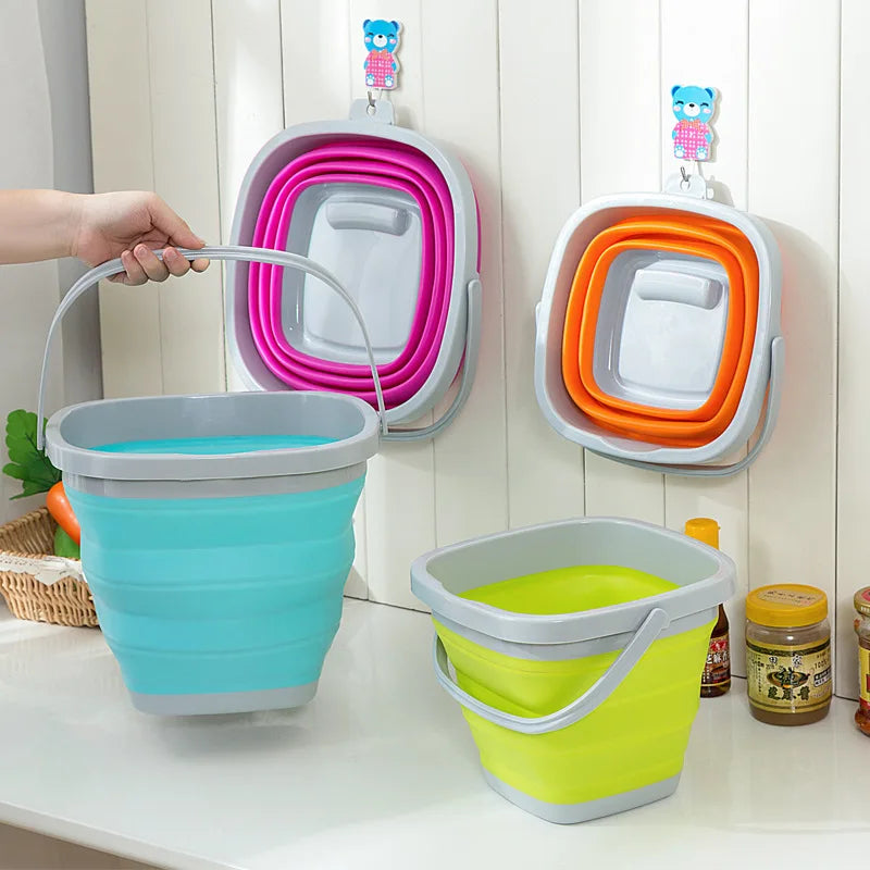 3L/5L/10L Multi-purpose Silicone Folding Bucket