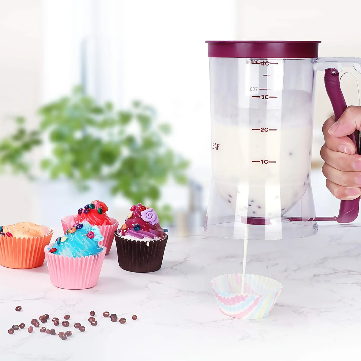 Multi-functional Handheld Cupcake Batter Dispenser