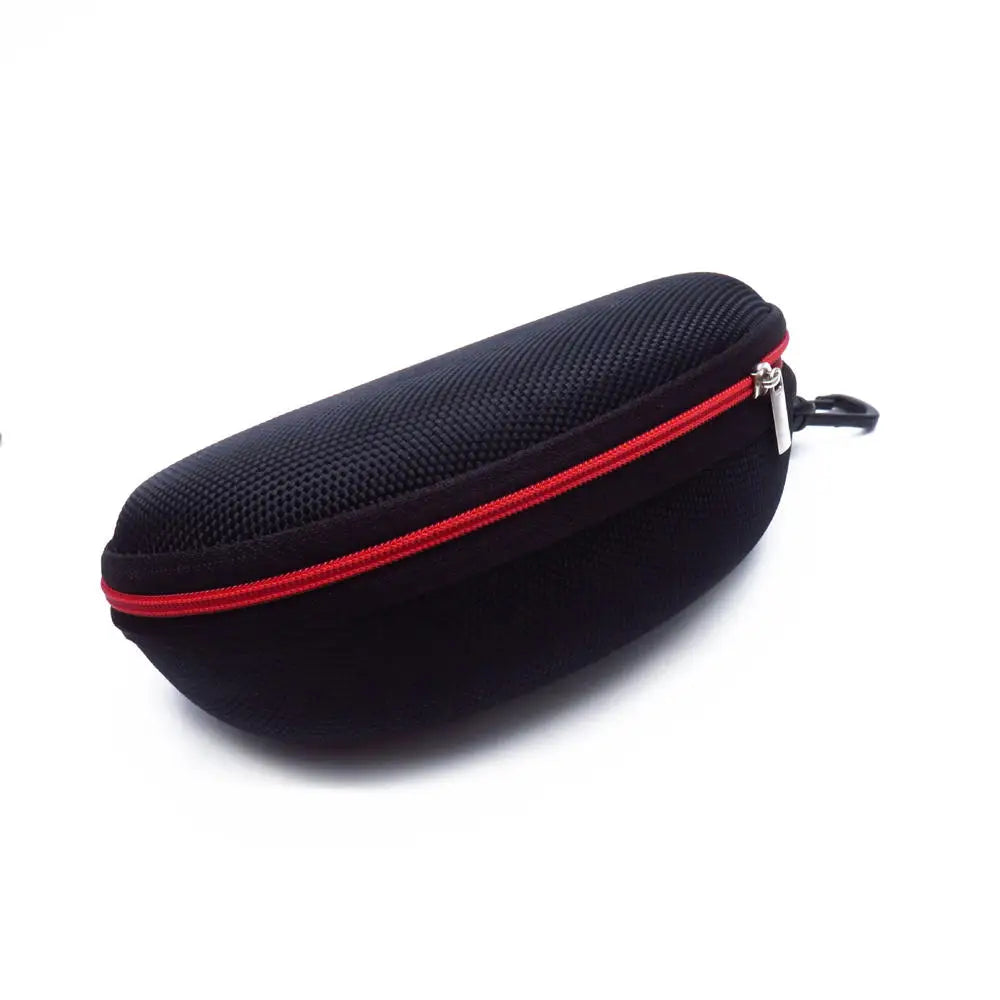KLASSNUM Hard Eyeglass Protector Case With Zipper And Carabiner Hook