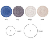 6pcs Round Woven Anti Slip Placemats Or Coasters