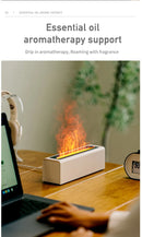 USB Realistic Fire Flame Aromatherapy cool Mist Or Essential Oil Diffuser