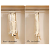 Vacuum Compressed Adjustable Seasonal Storage Organizer For Suits Coats Or Sweaters
