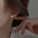 Zircon 925 Silver Or Gold Plated Pierced Stud Earrings