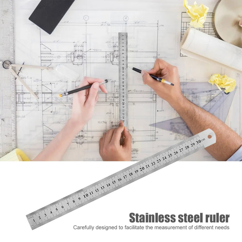 Stainless Steel Double Side Straight Ruler